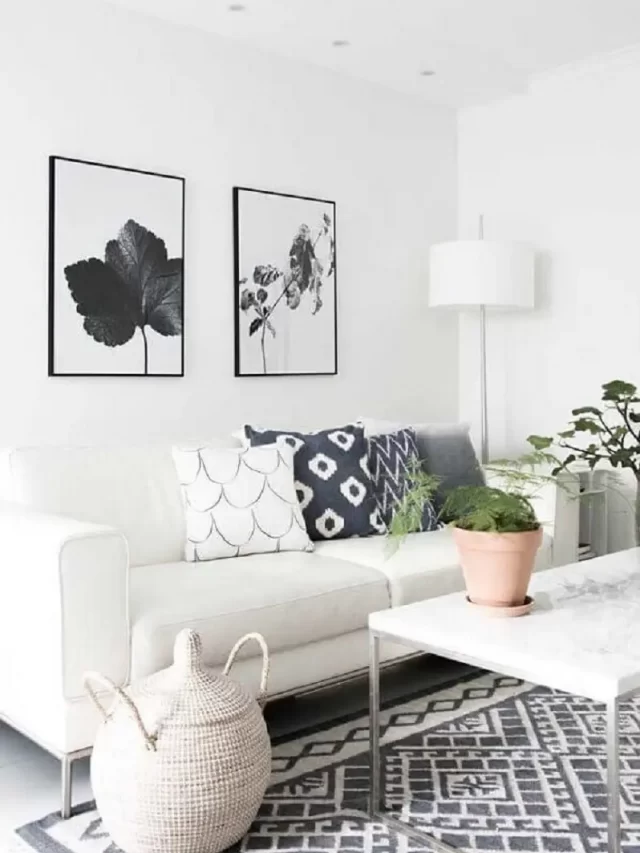 sala-de-estar-decorada-com-quadros-para-parede-branca-Foto-Ideias-Decor-1
